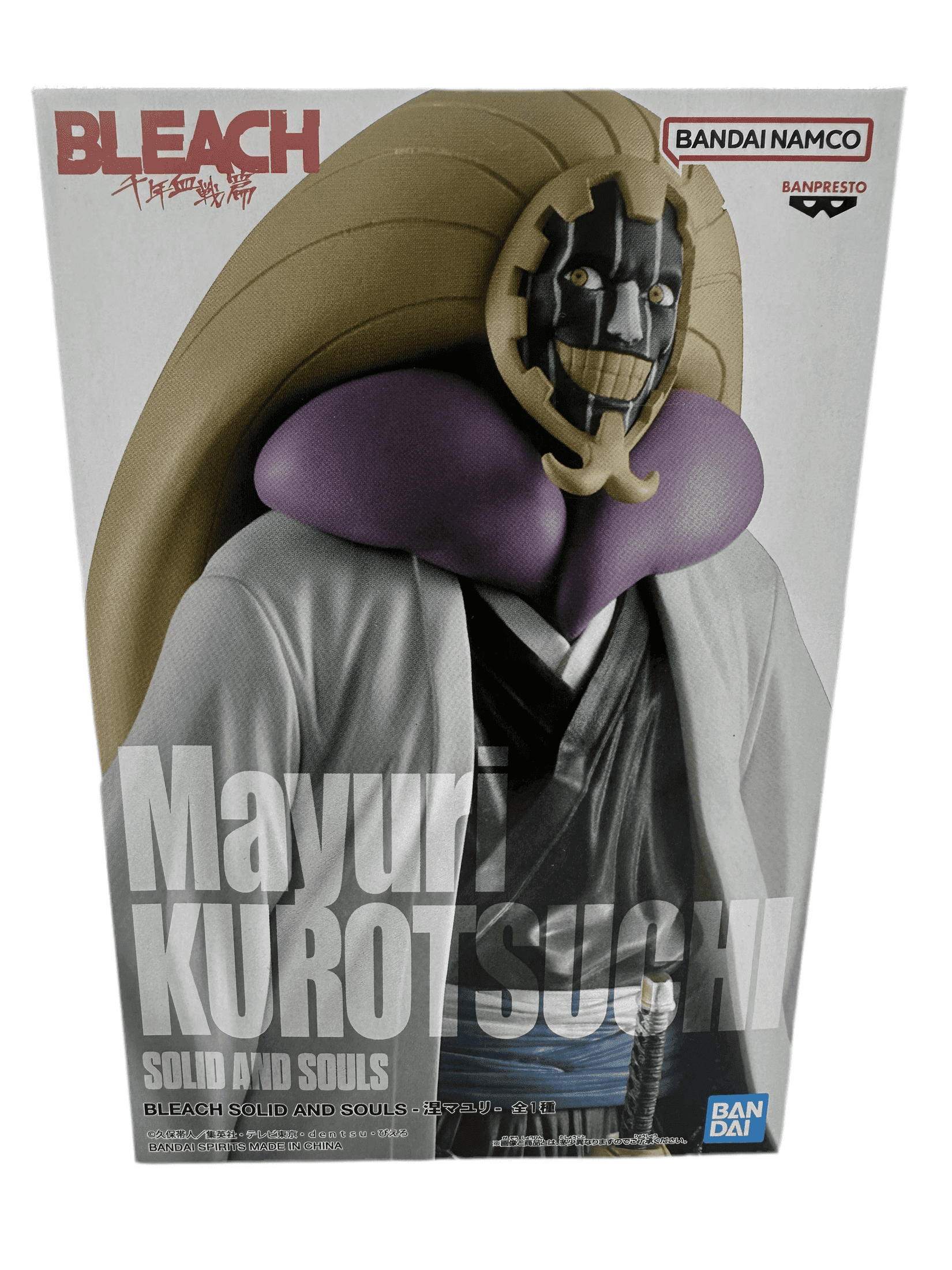 BLEACH FIGURA MAYURI KUROTSUCHI SOLID AND SOULS BANPRESTO COMO NUEVA PREVENTA 3-4 sem. Banpresto Otaku Village
