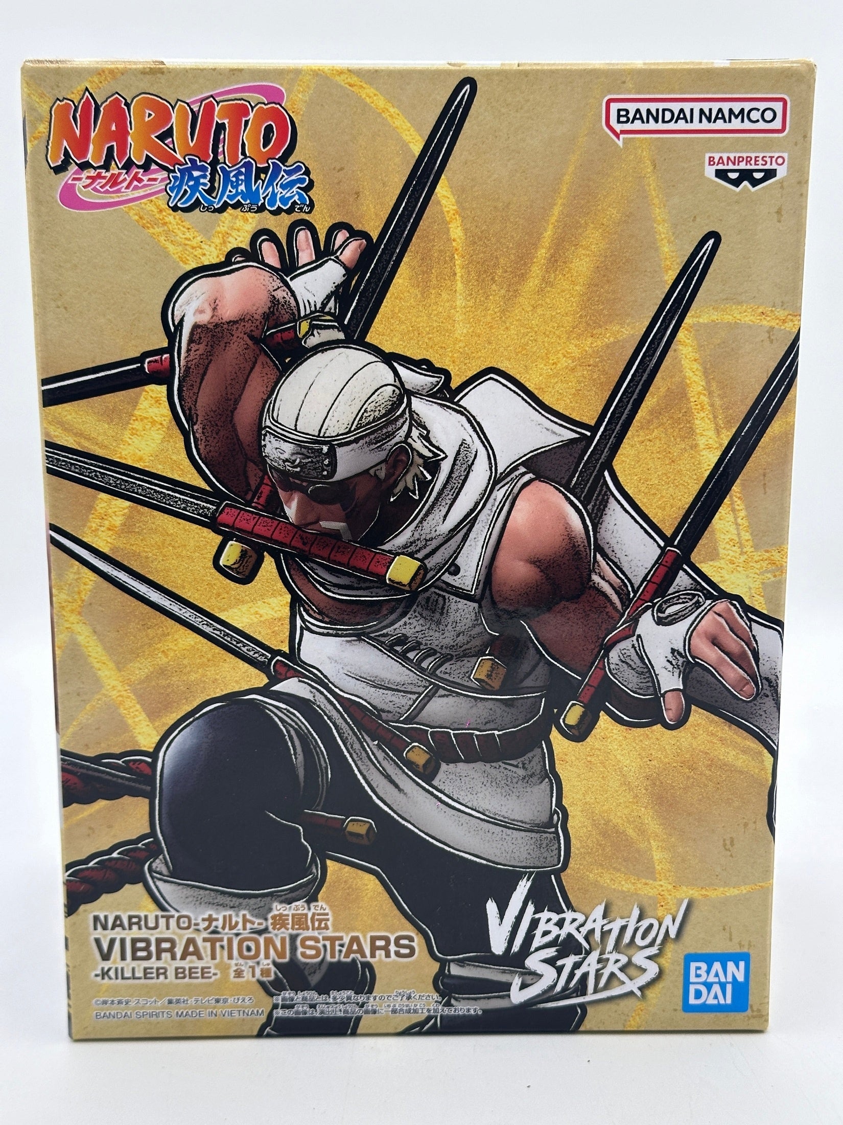 NARUTO FIGURA KILLER BEE VIBRATION STARS BANPRESTO COMO NUEVA Banpresto Otaku Village