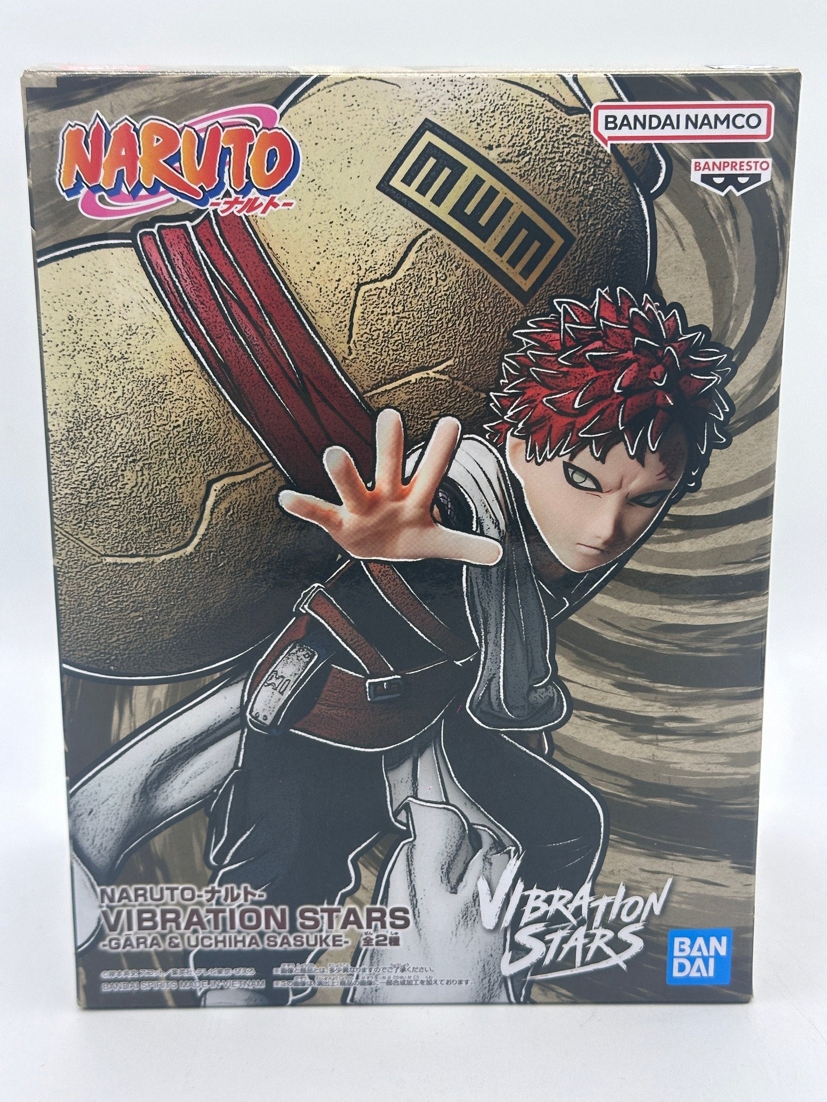 NARUTO FIGURA VIBRATION STARS GAARA & UCHIHA SASUKE GAARA COMO NUEVA Banpresto Otaku Village