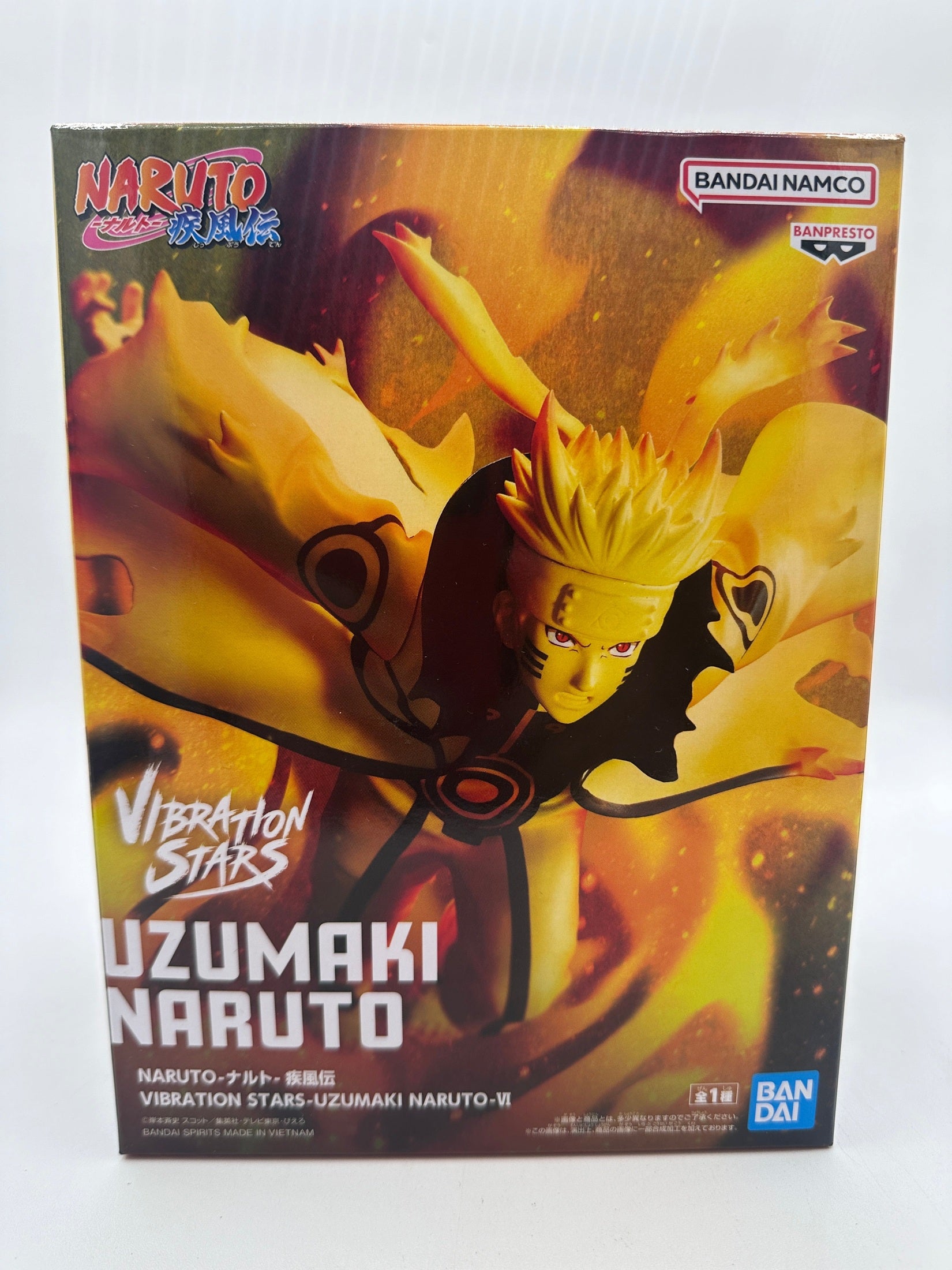NARUTO SHIPPUDEN - FIGURA NARUTO UZUMAKI VI VIBRATION STARS COMO NUEVA Banpresto Otaku Village